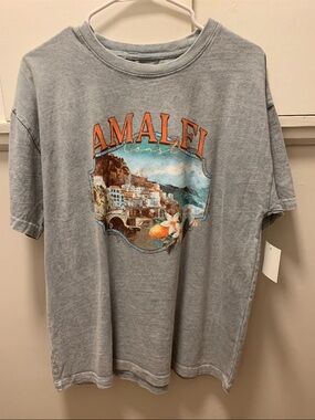 Rebel Sky Graphic Tee - Heather Gray